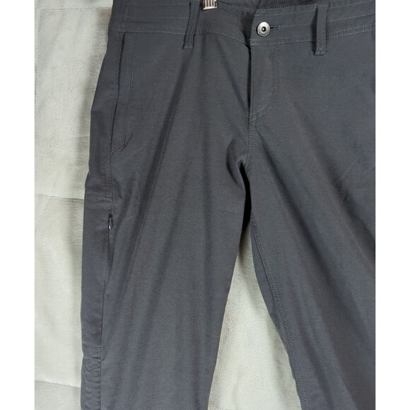 Kuhl Trekr Pants SZ 4 Regular Gray Style 6353 Cinch Up Trekr Hiking Zip Pockets - Picture 5 of 16